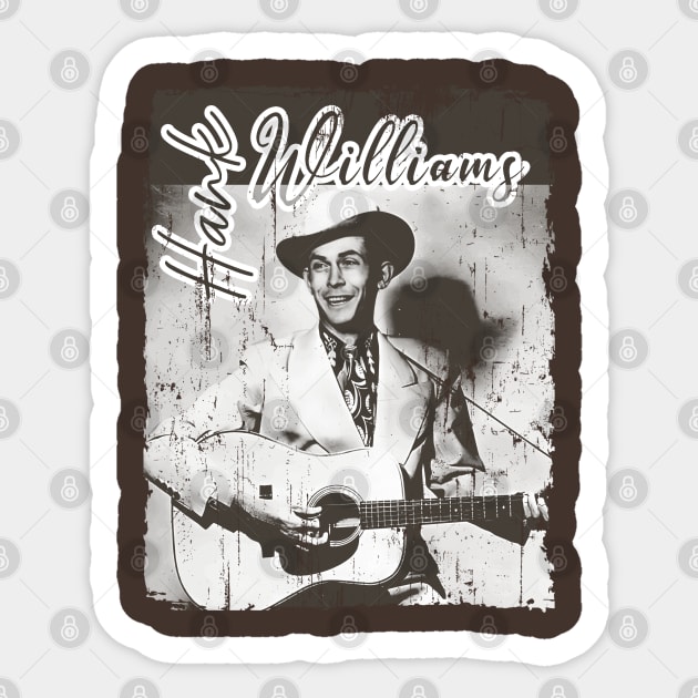 Hank Williams Brown color Sticker by freshtext Apparel10